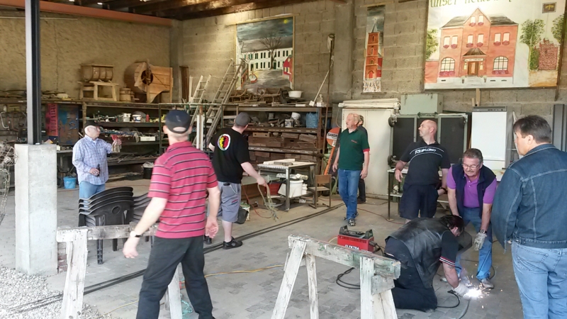 Vatertag 2015 - Fackelbaubeginn