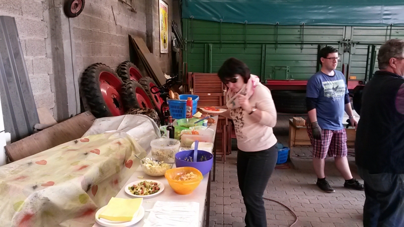 Vatertag 2015 - Fackelbaubeginn